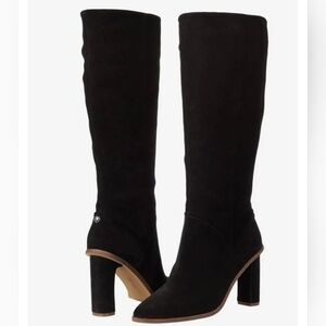 Vince Camuto Phranzie leather suede black boots